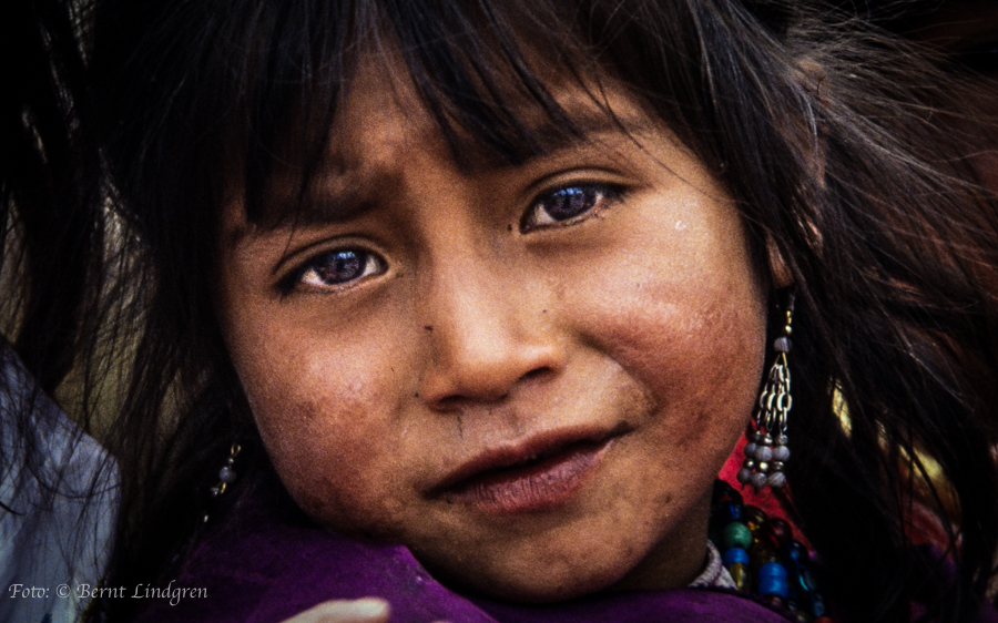 Flicka i Ecuador